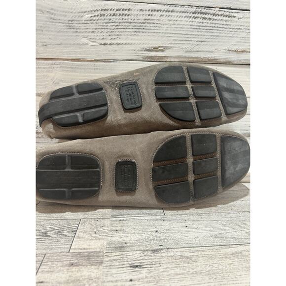 To Boot New York Adam Derrick Suede Driving Shoes Loafers Slip On Gray 9 Italy - Picture 8 of 8